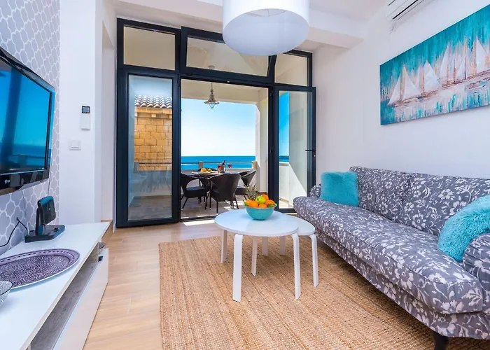 Maris-two Bedroom With Terrace And Sea View-address Plat 21 * Mlini